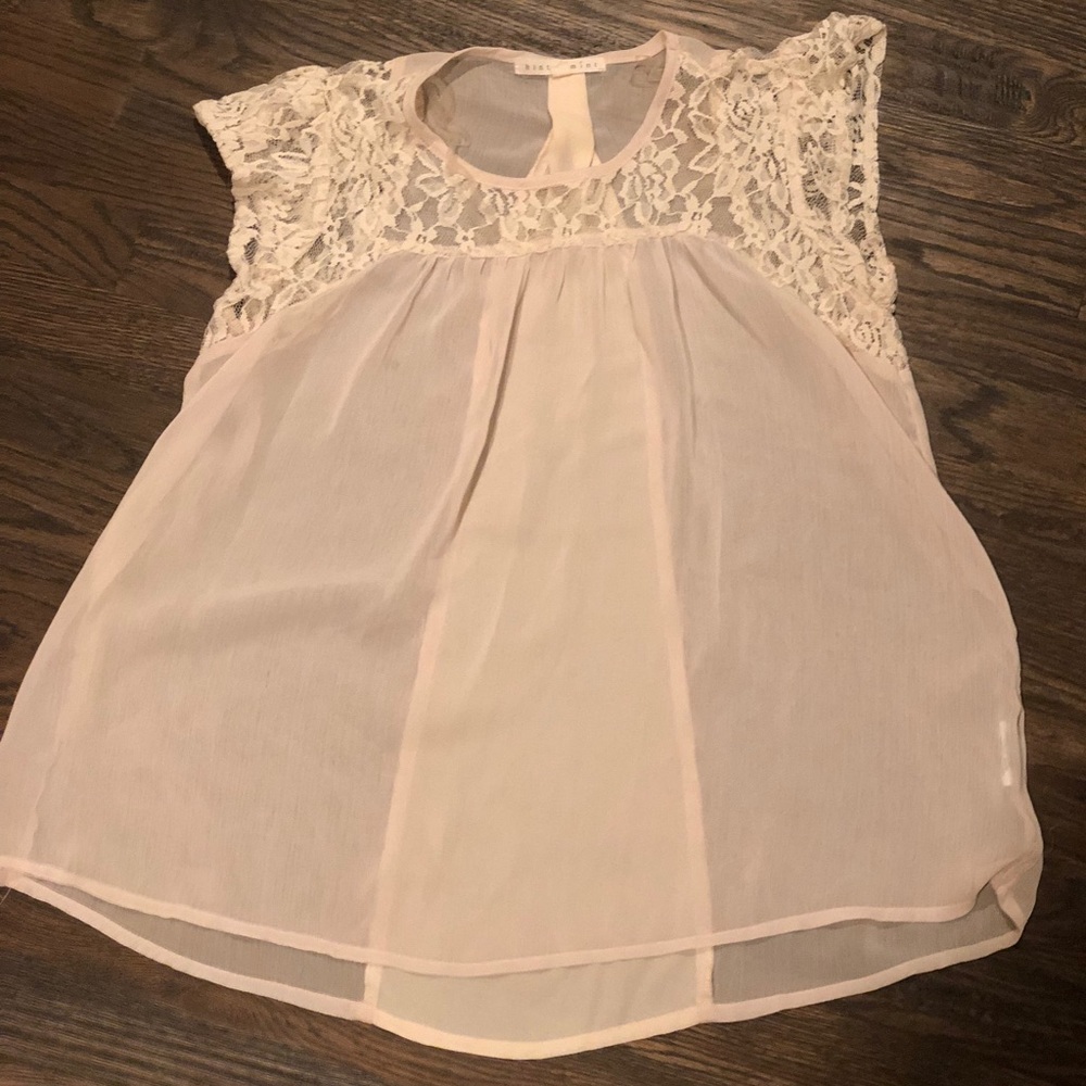 cream blouse